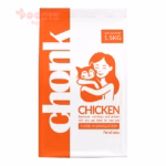 Chonk Cat Food All Ages Chicken in 1.5kg, 3kg, and 15kg bags side by side